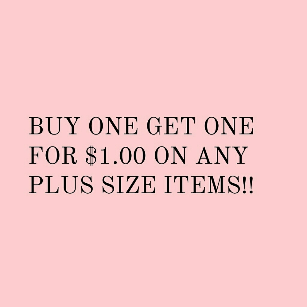 PLUS SIZE CLOTHING SALE!